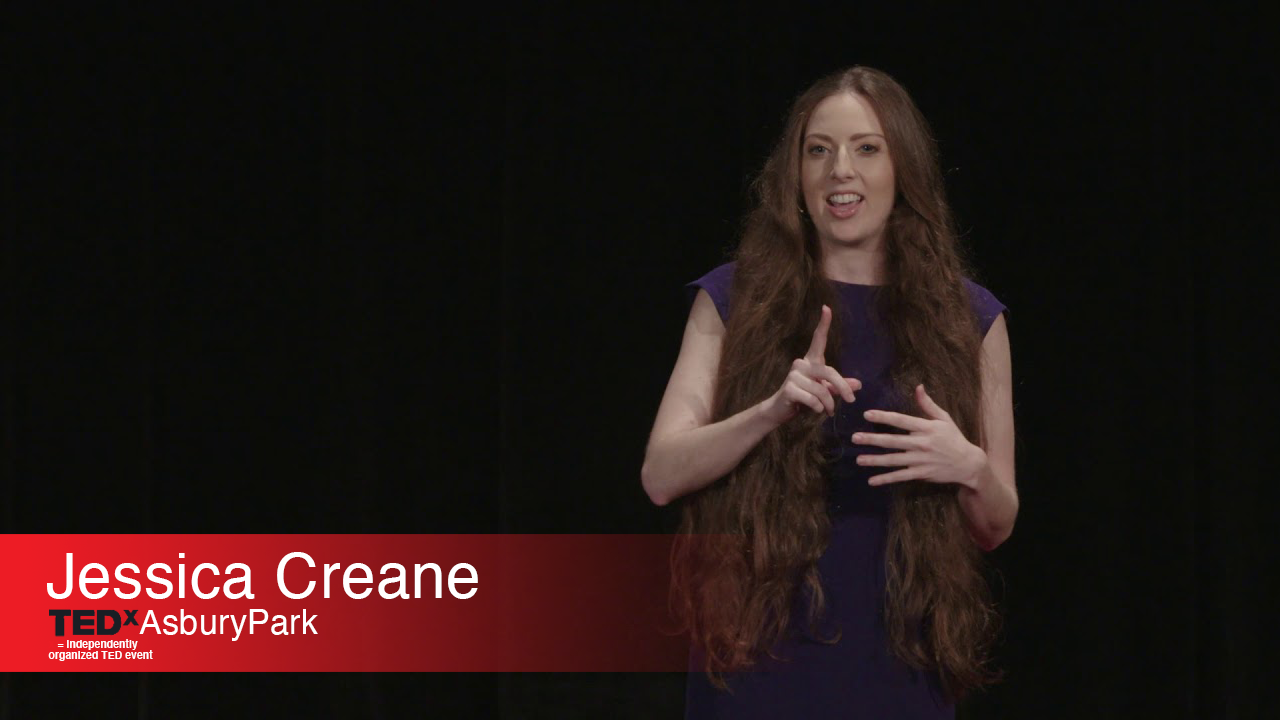 Jessica Creane speaking at TEDx Asbury Park